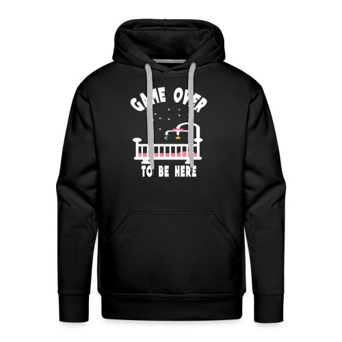 game over to be here - Sweat-shirt à capuche Premium pour hommes
