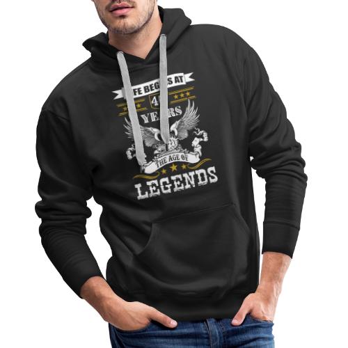 the Age of Legends 40 years - Sweat-shirt à capuche Premium Homme