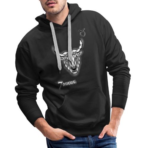 t shirt signe zodiaque taureau astrologie taurus - Sweat-shirt à capuche Premium pour hommes