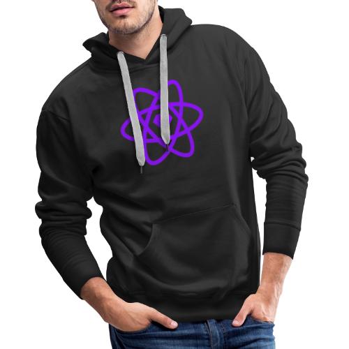 Sketch2React Dark Purple Logo - Premiumluvtröja herr