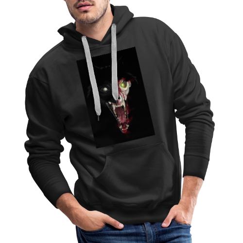 Zombie Wolf - Sweat-shirt à capuche Premium pour hommes
