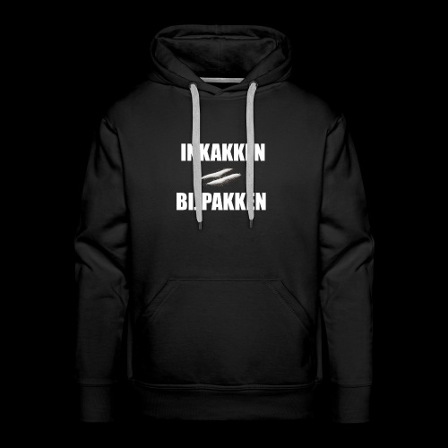 INKAKKEN IS BIJPAKKEN - Mannen Premium hoodie