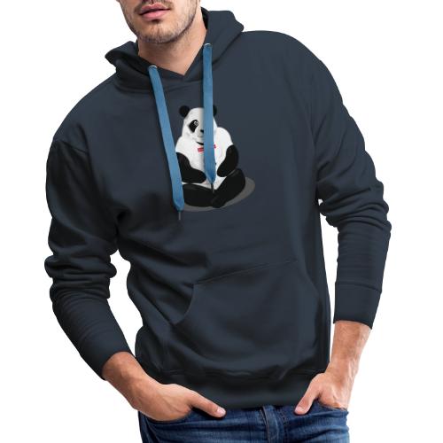 panda hd - Sweat-shirt à capuche Premium Homme