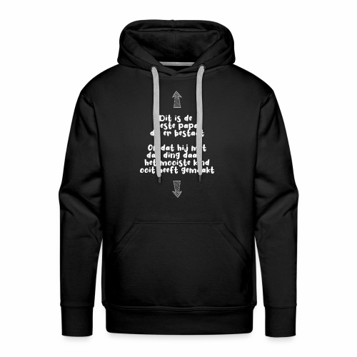 Beste vader design - Mannen Premium hoodie