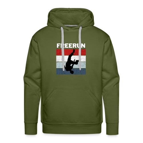 Freerun color cadeau parkour humour traceur - Sweat-shirt à capuche Premium pour hommes
