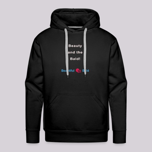Beauty and the bald-w - Mannen Premium hoodie
