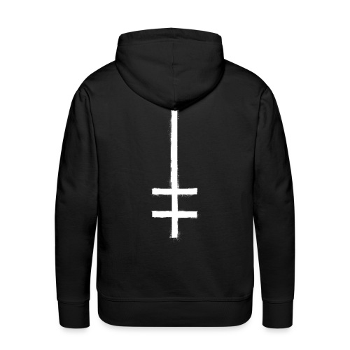 symbol cross upside down 1 - Men's Premium Hoodie