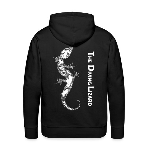 Logo The Diving Lizard B - Sweat-shirt à capuche Premium pour hommes