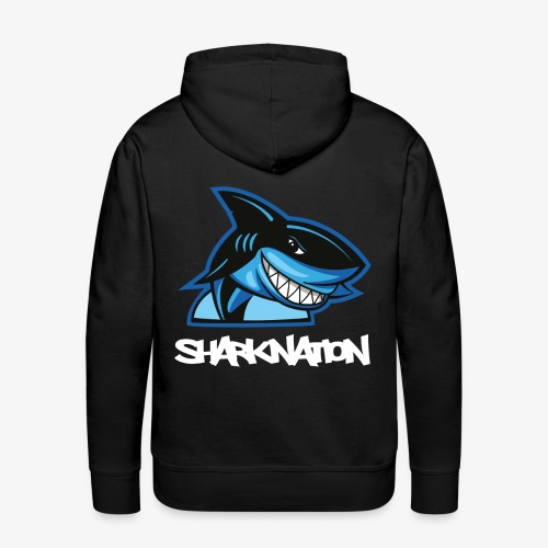SHARKNATION / White Letters - Mannen Premium hoodie