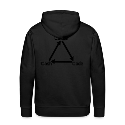 Coffee Code Cash Softwareentwickler Programmierer - Männer Premium Hoodie