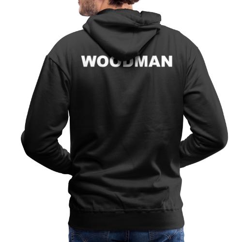 WOODMAN white - Männer Premium Hoodie