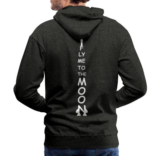 Fly me to the moon (MS paint version) - Mannen Premium hoodie