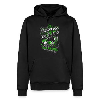 Motocross - Männer Premium Bio Hoodie - Schwarz - Vorne - Nico (187cm)