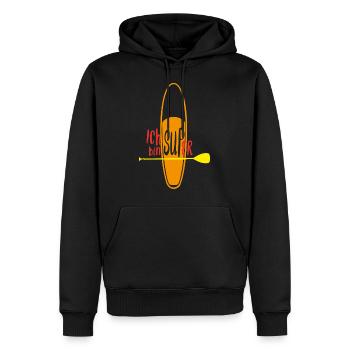 ich bin SUPer - Männer Premium Bio Hoodie - Schwarz - Vorne - Nico (187cm)