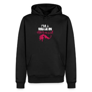 Les sirènes sont un vrai cadeau de sirènes - Sweat à capuche Premium bio Homme - noir - Devant - Nico (187cm)