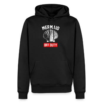 Sirène hors service cadeau eau océan - Sweat à capuche Premium bio Homme - noir - Devant - Nico (187cm)