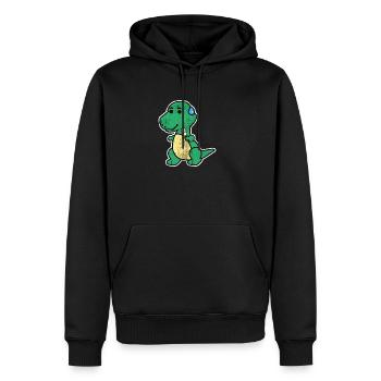 Dinosaure T-Rex petit cadeau Dino enfant animal - Sweat à capuche Premium bio Homme - noir - Devant - Nico (187cm)