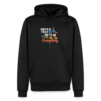 Science Chemistry Math Physics Nerd Atom - Men’s Premium Organic Hoodie - black - Front - Nico (187cm)
