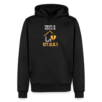 Nerd internet wifi gamble chop gift heart - Men’s Premium Organic Hoodie - black - Front - Nico (187cm)