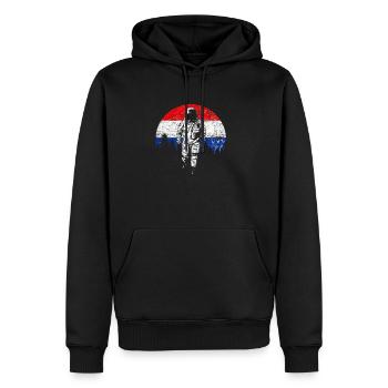 Niederlande - Männer Premium Bio Hoodie - Schwarz - Vorne - Nico (187cm)