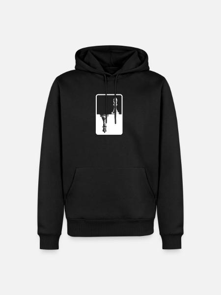 Échecs de jeu d’échecs - Sweat à capuche Premium bio Homme - noir
