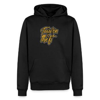Steuern sind Raub - Steuern Geschenk Idee - Männer Premium Bio Hoodie - Schwarz - Vorne - Nico (187cm)