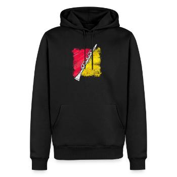 Klarinette Orchester Geschenk Instrument Musik - Männer Premium Bio Hoodie - Schwarz - Vorne - Nico (187cm)