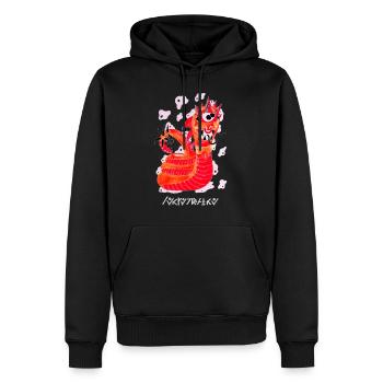 Serpentin Négutif - Männer Premium Bio Hoodie - Schwarz - Vorne - Nico (187cm)