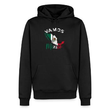 Mexique - Sweat à capuche Premium bio Homme - noir - Devant - Nico (187cm)