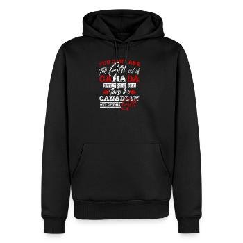 Canada - Sweat à capuche Premium bio Homme - noir - Devant - Nico (187cm)