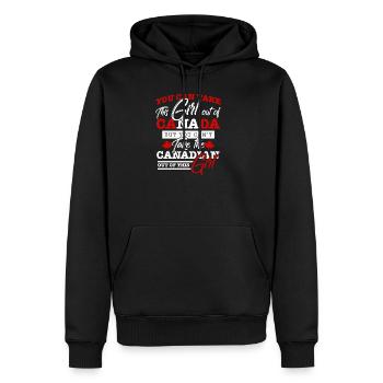Canada - Sweat à capuche Premium bio Homme - noir - Devant - Nico (187cm)
