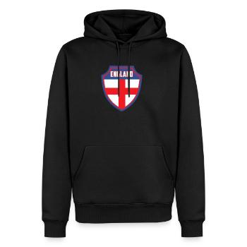 Angleterre - Sweat à capuche Premium bio Homme - noir - Devant - Nico (187cm)