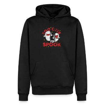 Ghost ghost ghost hour halloween gift - Men’s Premium Organic Hoodie - black - Front - Nico (187cm)