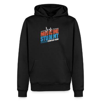 Médecin étudiant médecin cadeau médecin - Sweat à capuche Premium bio Homme - noir - Devant - Nico (187cm)