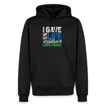 Krankenschwester Arzt Medizin Studium Mediziner - Männer Premium Bio Hoodie - Schwarz - Vorne - Nico (187cm)