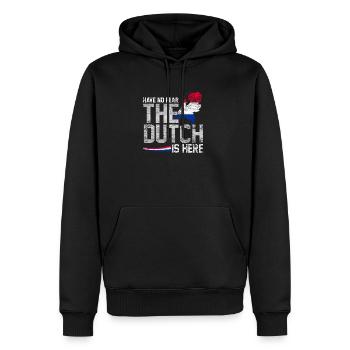 Niederlande - Männer Premium Bio Hoodie - Schwarz - Vorne - Nico (187cm)