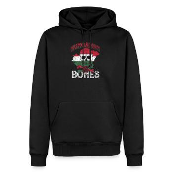 Ungarn - Männer Premium Bio Hoodie - Schwarz - Vorne - Nico (187cm)
