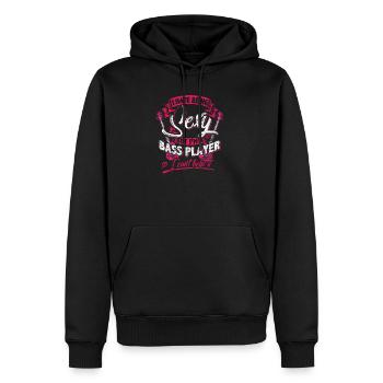 Bassist - Männer Premium Bio Hoodie - Schwarz - Vorne - Nico (187cm)