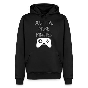 Gaming Gamer Nerd Geschenk Spiele Lustig - Männer Premium Bio Hoodie - Schwarz - Vorne - Nico (187cm)