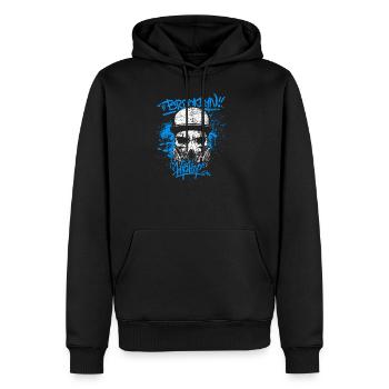 Hip Hop Brooklyn New York - Sweat à capuche Premium bio Homme - noir - Devant - Nico (187cm)