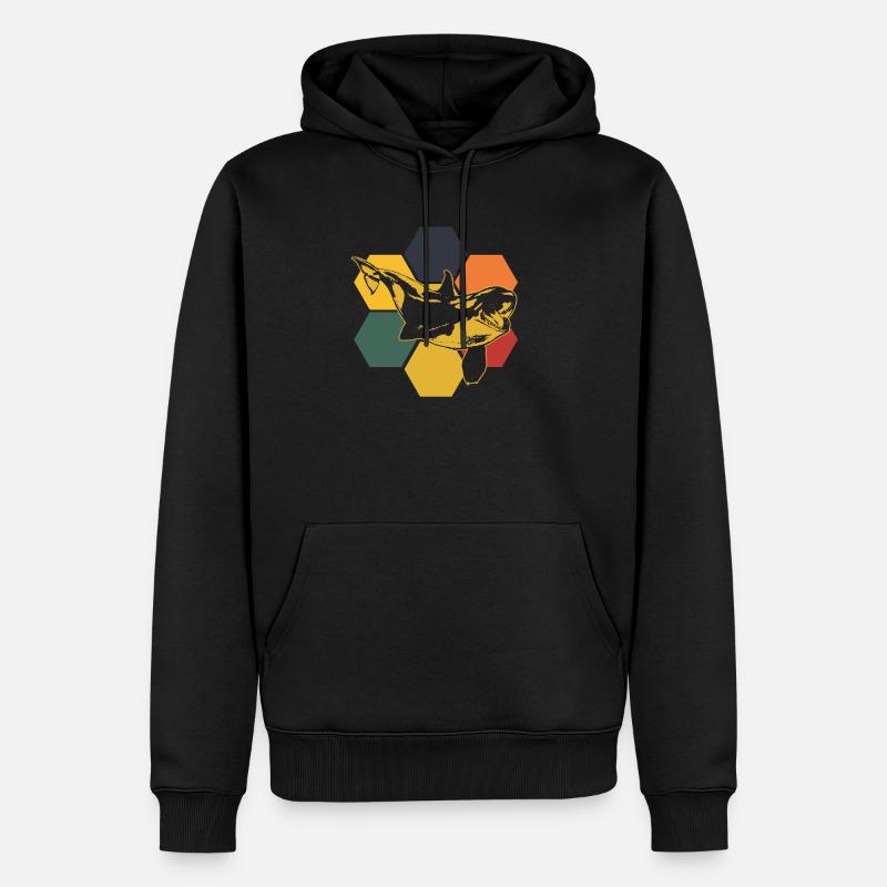 Orca - Männer Premium Bio Hoodie - Schwarz