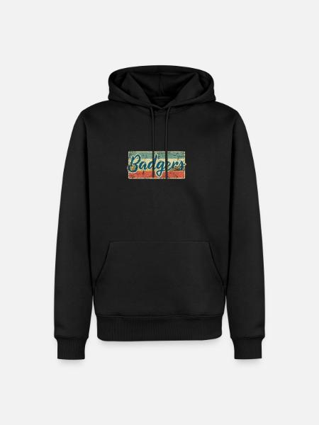 Dachs - Männer Premium Bio Hoodie - Schwarz