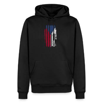 Tschechien - Männer Premium Bio Hoodie - Schwarz - Vorne - Nico (187cm)
