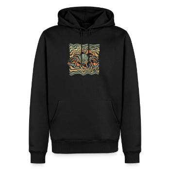 Spinne - Männer Premium Bio Hoodie - Schwarz - Vorne - Nico (187cm)