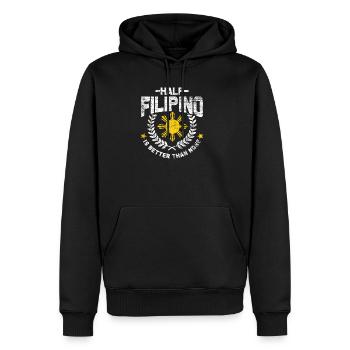 Philippines - Men’s Premium Organic Hoodie - black - Front - Nico (187cm)