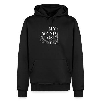 Oboe instrument - Herre Premium økologisk hoodie - sort - Foran - Nico (187cm)