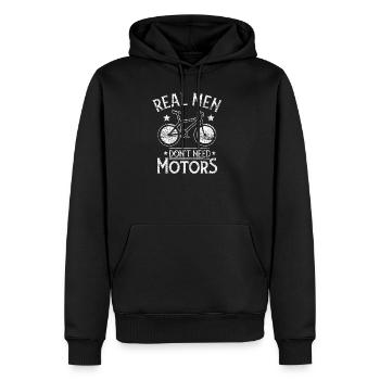 Rad Männer - Männer Premium Bio Hoodie - Schwarz - Vorne - Nico (187cm)