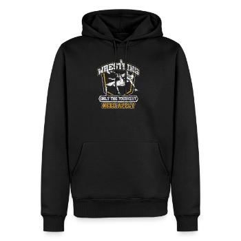 Wrestling Männer - Männer Premium Bio Hoodie - Schwarz - Vorne - Nico (187cm)