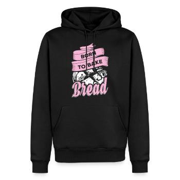 Boulangerie boulanger - Sweat à capuche Premium bio Homme - noir - Devant - Nico (187cm)