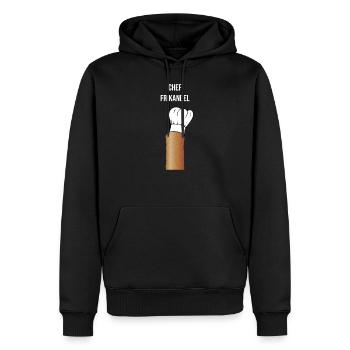 CHEF FRIKANDEL - Men’s Premium Organic Hoodie - black - Front - Nico (187cm)